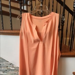 Loft Peach Sleeveless Top